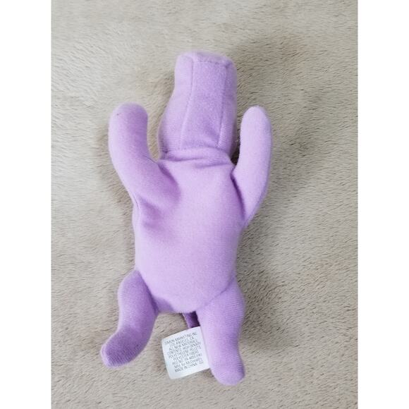 TY Beanie Babies Happy Hippo 1993 Lavender Stuffed Animal Plush Toy 6 1/4" Vtg - Picture 8 of 10